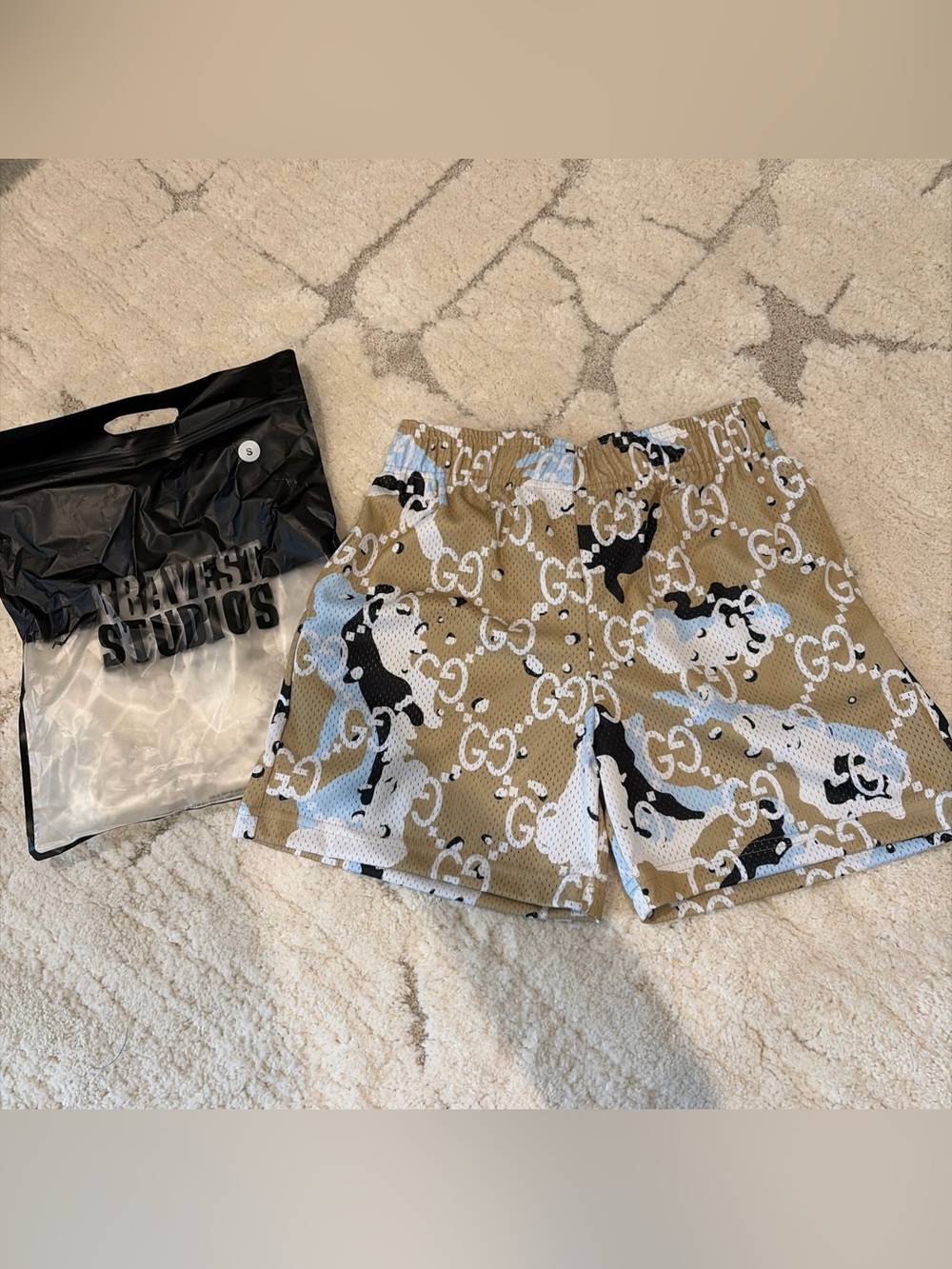 Bravest Studios GG Print Shorts - Size Small